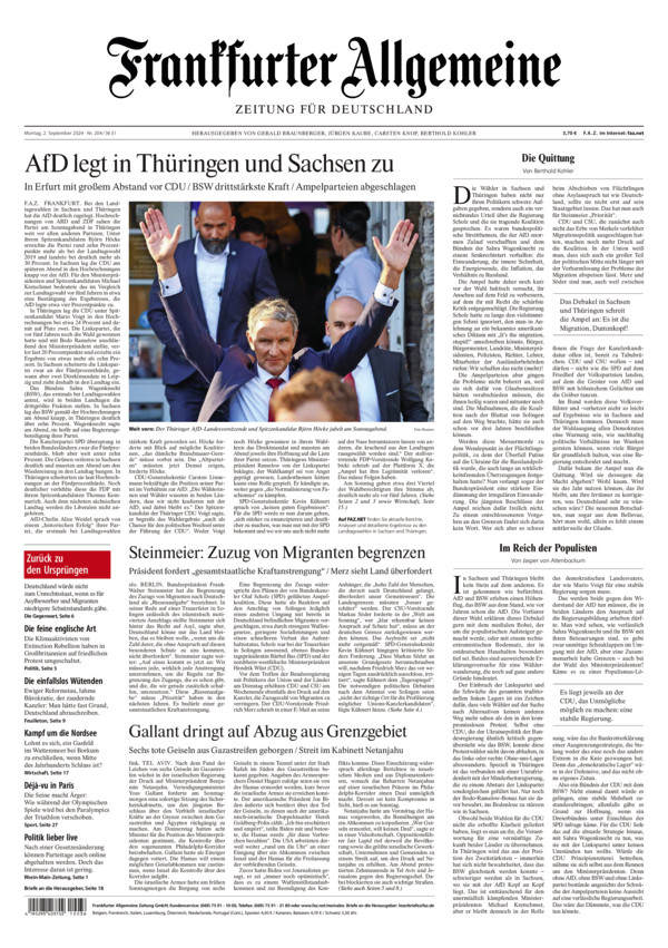  vom Montag, 2. September 2024